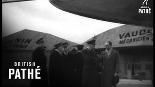 Lord Tedder Visits French Airfields (1950)