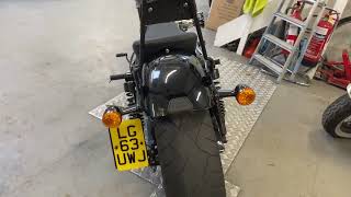 HARLEY-DAVIDSON XL 1200 X 14. 7304 MILES. STAGE 1. CUSTOM BUILD BY WARRS. £8250