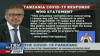 Covid-19 in Tanzania: WHO calls for transparency as deaths rise