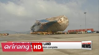 Sewol-ho ferry returns to land after 1,091 days