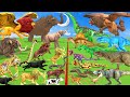 Which Animal is the Strongest - 10 Prehistoric Mammals Reptiles Animals vs 10 Dinosaurs - ARBS