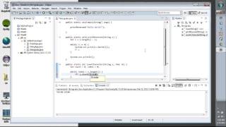 Writting a few simple String methods in Eclipse