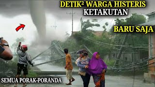 BARU SAJA WARGA MENJERIT!! Detik² Tornado Dahsyat Sapu Bengkulu! Semua Ambruk! Angin Puting Beliung