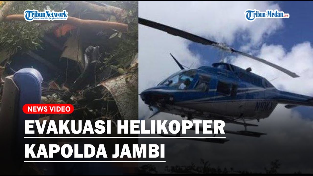 🔴EVAKUASI Kapolda Jambi Dan Penumpang Helikopter Yang Jatuh Di Hutan ...