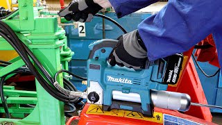 Test akumulatorowej smarownicy Makita DGP180