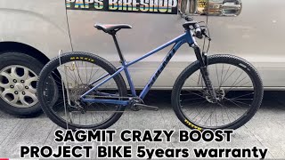 SAGMIT CRAZY BOOST project bike naman mga paps 5years warranty