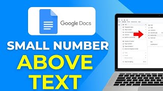 How To Put Small Number Above Text In Google Docs