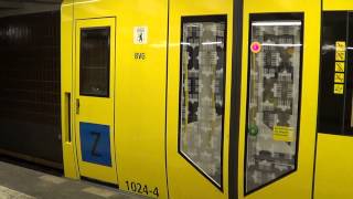 U-Bahn Berlin - Abfahrt Hk06(1024) als Zählzug in Vinetastr. [HD 1080p]