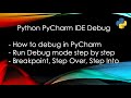 Python PyCharm IDE - How to run in debug mode?  Beginner Lesson (#python #pycharm #debugging )