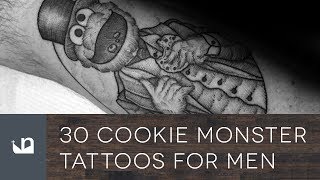 30 Cookie Monster Tattoos For Men