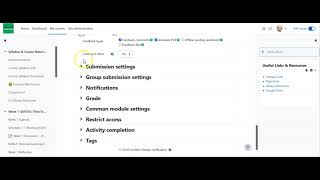 Creating an Assignment in Moodle 4.0