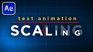 Scale Text Animation | After Effects Tutorial