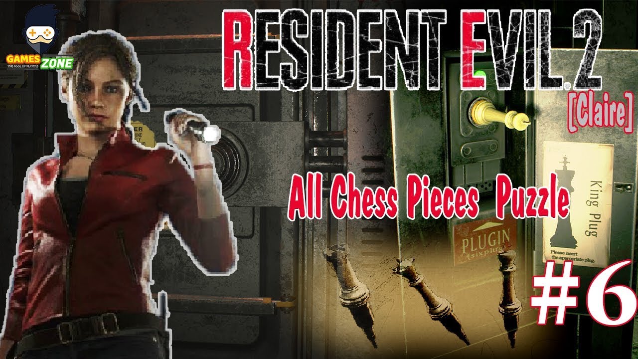 Resident Evil 2 Remake Claire - All Chess Pieces Puzzle #6 - YouTube