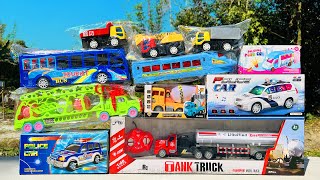 Unboxed Brand New Different types of Toy Vehicles | Big Tank Truck, Police Cars, Various Trucks etc