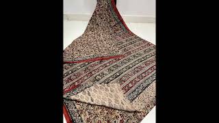 🌹🌹🌹 AUTHENTIC KALAMKARI BEST QUALITY MULMULL COTTON SAREE. 🌹🌹🌹