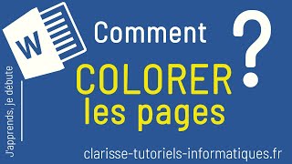 [Word] Comment colorer une page ?