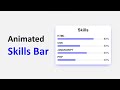 Animated Skills Bar Using HTML CSS & JAVASCRIPT.