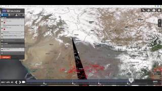 Crop burning Across Northern India - NASA Worldview EarthData tools & the Suomi NPP/VIIRS satellites