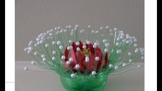 Recycled craft: How to transform a soda bottle into a vase