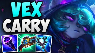 CHALLENGER MID LANER CARRIES WITH VEX! | CHALLENGER VEX MID GAMEPLAY | Patch 14.22 S14