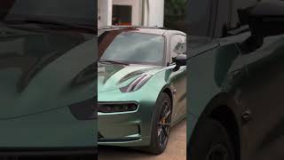 Liquid Metal  Alpine Green Modification effect #car #carwrapping #carwrap #vinylwrap #widebody