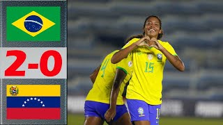 Brazil vs Venezuela Highlights | CONMEBOL Feminino SUB-20 2024 Final Group | 5.2.2024