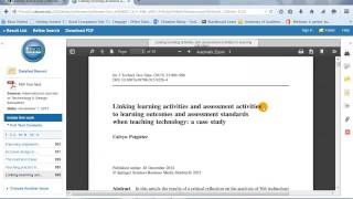 Using the Library Articles Database to Create A Works Cited