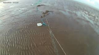 BEACH STAKE NETTING FOR COD \u0026 FLAT FISH# gill nets are set awaiting the flood tide part 2