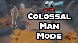 I locked my OSRS account to ONE weapon—Colossal Man Mode (#1)