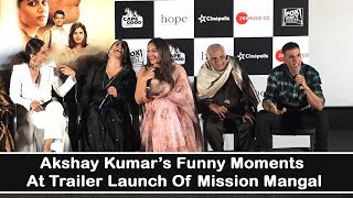 All the funny moments during the launch of Mission Mangal trailer