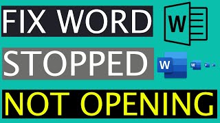 How To Fix Microsoft Word Is Not Responding, Starting Or Opening On Windows 10