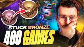 STUCK BRONZE 400 GAMES, IL PENSE AVOIR LE NIVEAU GOLD ! IL DETRUIT LA GAME C'EST DU JAMAIS VU !