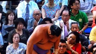 2013 大相撲名古屋場所 14日目 琴勇輝vs嘉風