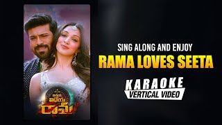 Rama Loves Seeta - Karaoke | Vinaya Vidheya Rama Telugu | Ram Charan | Devi Sri Prasad | Shreemani