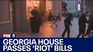 Two bills pass Georgia House in response to violent protest