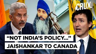 "Cannot Bend..." | Canada Responds To Jaishankar As India Claps Back At Canada On Nijjar Killing Row