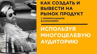 Создание и вывод продукта на рынок с минимальными вложениями, используя многоцелевую аудиторию