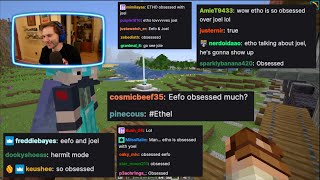 Scar's chat calls out Etho's Joel Obsession! || Hermitcraft S10