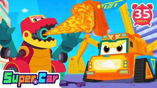 Dinosaur Armored Car🚗🦖| Super Car Cartoons | Rescue Car Cartoons For Kids