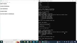 Getting Started with MySQL: Part-5 create table and drop table