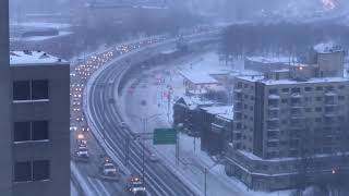 Opération de déneigement autoroute 40 tempête du 5 janvier 2018