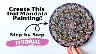 Easy Beginner 10 Succulent Inspired Mandala Dot Painting Tutorial: Tips and Tricks for Beginners