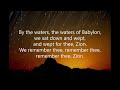 By the Waters, the Waters of Babylon (3-part round) (#294 Common Praise 1998 - Healing) Psalm 137