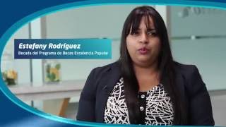 Testimonio de Estefany Rodríguez sobre el programa de becas Excelencia Popular