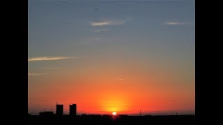 ２０１８・６月１３日　夕陽は沈む。夕焼空のスライドショー