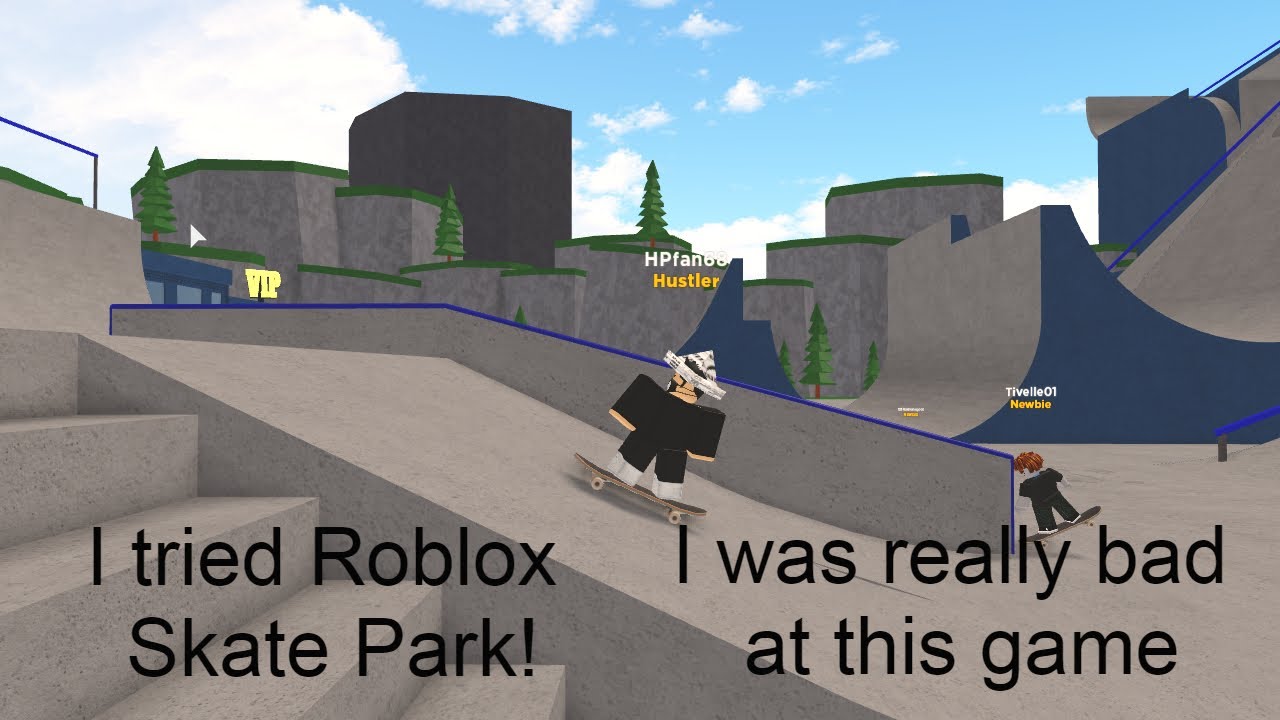 I Played Roblox Skate Park Youtube