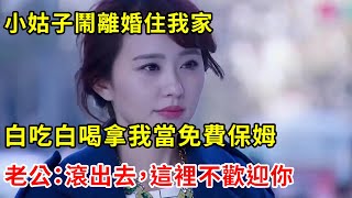 小姑子鬧離婚住我家，白吃白喝拿我當免費保姆，老公：滾出去，這裡不歡迎你 | 翠花的秘密