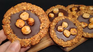 Pas de sucre ajouté ! Biscuits santé à la banane sans sucre ni gluten ! Dessert aux flocons d'avoine