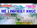 Karaoke Mê Linh Biệt Khúc Alysan Tone Nữ | Điệu Lý Karaoke