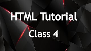 HTML Tutorials Class 4 (HTML Text Formatting Tags, HTML Lists)